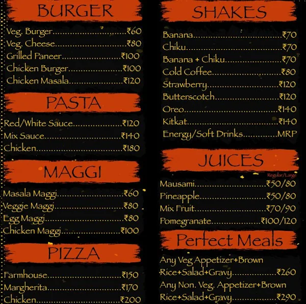 Diet Tailor menu 