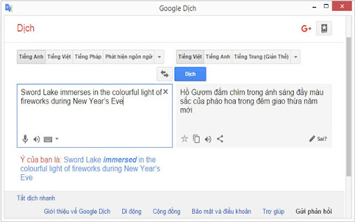 Google Translate Right Click