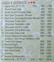 Sugar Treats menu 2