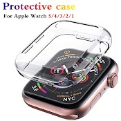 Ốp Bảo Vệ Bằng Tpu Mềm Trong Suốt Bảo Vệ 360 Độ Cho Đồng Hồ Apple Watch 8 Ultra 7 6 Se 5 4 49Mm 41Mm 45Mm I - Watch 44Mm