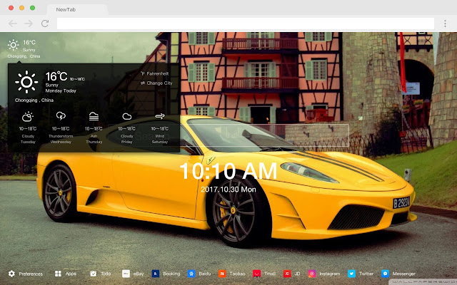 Ferrari Pop Car HD Wallpapers New Tabs Theme