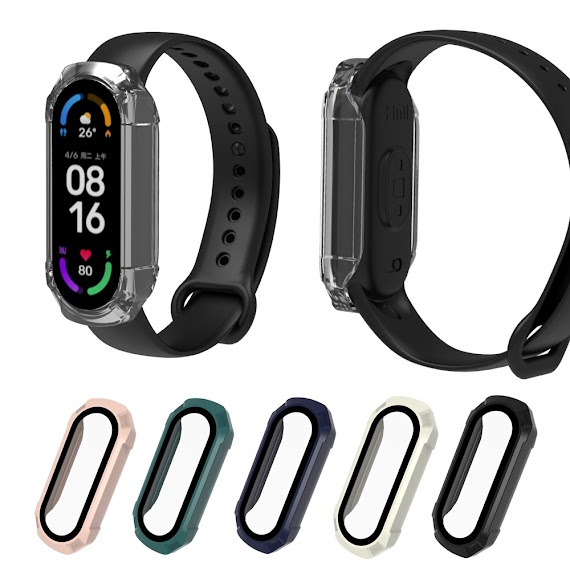 Ốp Bảo Vệ Mặt Kính Cường Lực Dành Cho Xiaomi Mi Band 7 6 5 Smart Miband 4 3