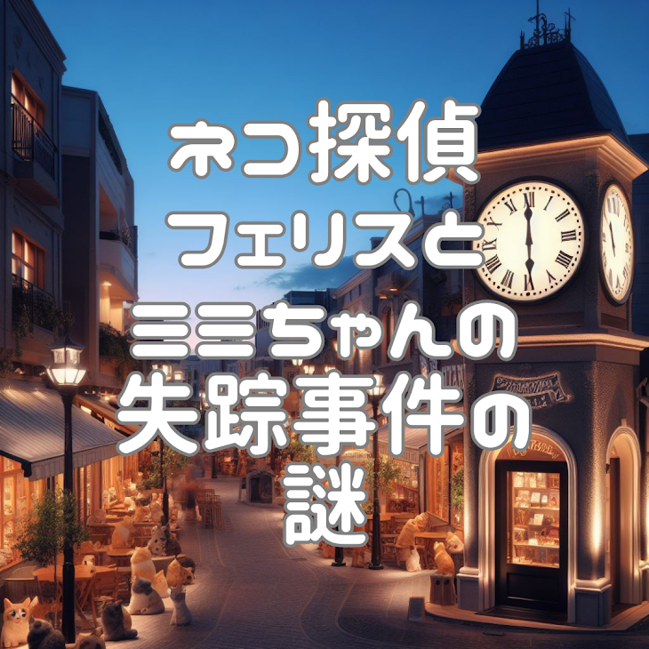 「ネコ探偵フェリスとミミちゃんの失踪事件の謎」のメインビジュアル