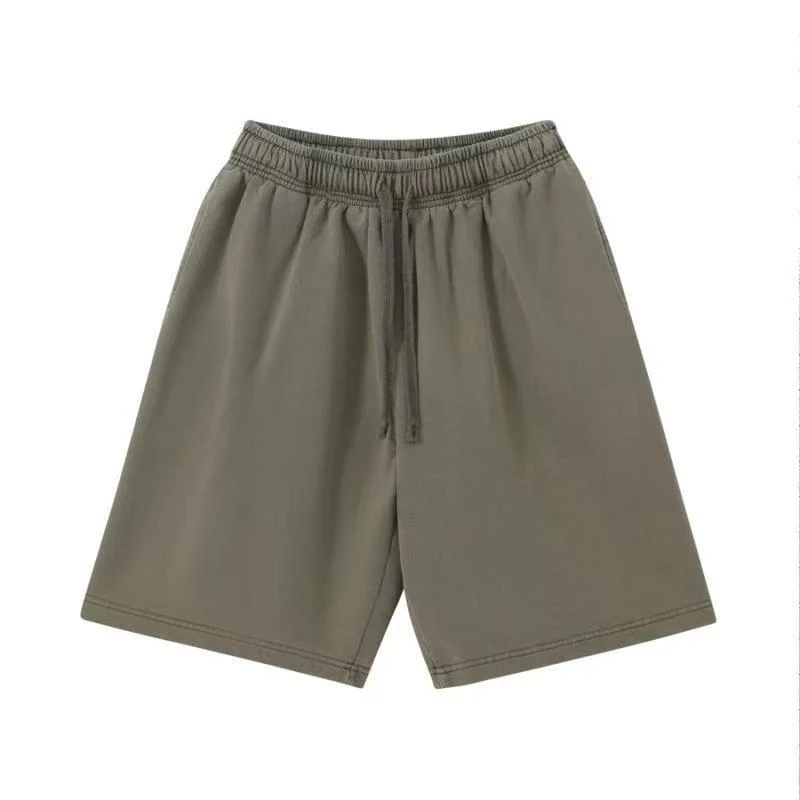European and American Style 320g Washed Distressed Casual Shorts for Men and Women, Perfect for Everyday Wear, Comfortab