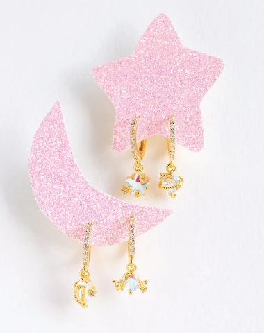 Ensemble de boucles d'oreilles Star - 0