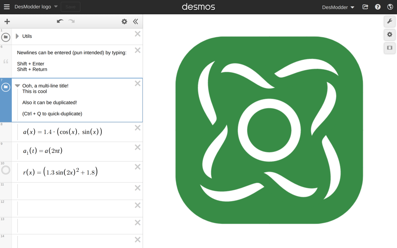 DesModder for Desmos Preview image 4