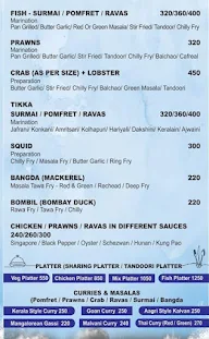 Coastal Katta menu 2