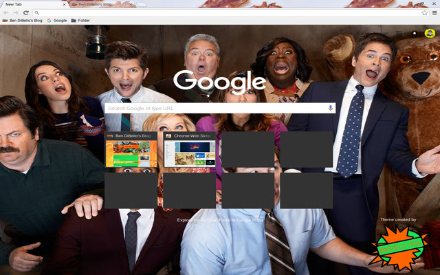 Parks and Recreation Theme chrome extension