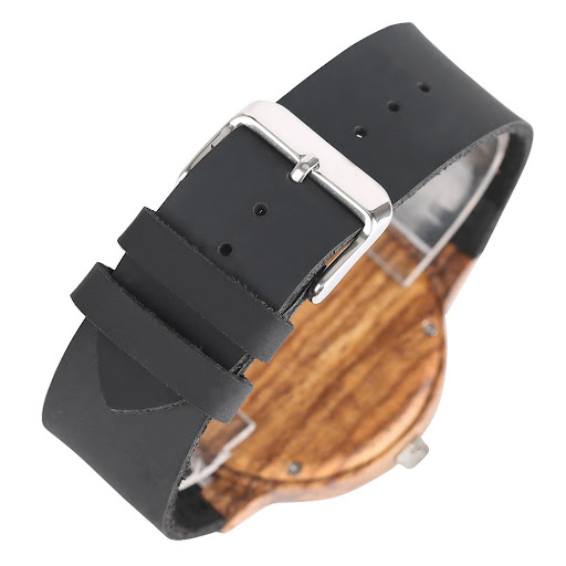 Title 2, Casual Wooden Mens Watch with Broken Leaf Wood...