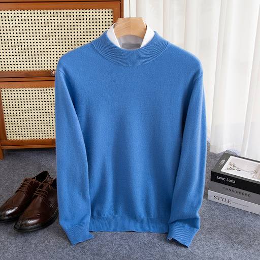 Half Turtleneck Denim Blue