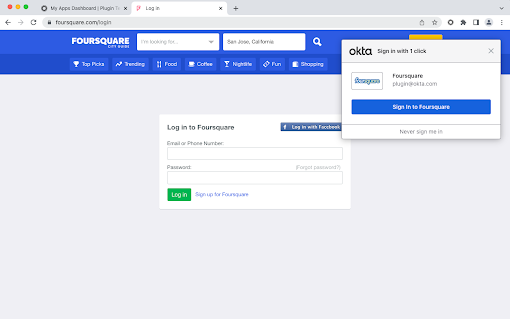 Okta Browser Plugin