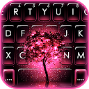 Descargar Neon Pink Galaxy Keyboard Theme Instalar Más reciente APK descargador