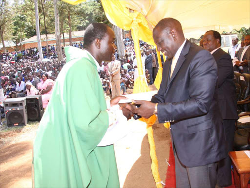 Image result for Ruto and church members in muranga