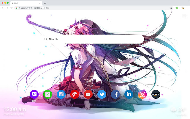 Madoka Kaname Theme-New Tab Page