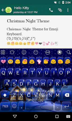 Christmas Night Emoji Keyboard