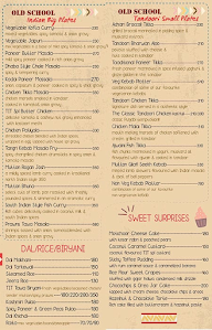 The Indian Toss menu 2