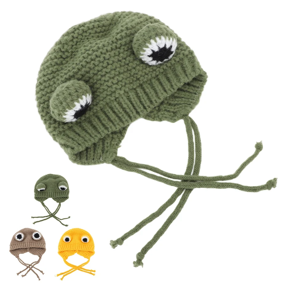 Pet Winter Knitted Hat Dog Knitted Hat Funny Cute Design Comfortable Pets Winter Warm Knitted Hat for Small Dogs Cats Co