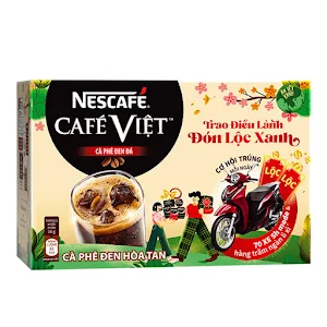 Cà phê hòa tan Nescafé Café Việt cà phê đen đá (Hộp 15 gói x 16 g) - Phiên bản Tết 2022