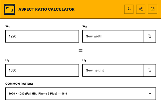 Free Aspect Ratio Calculator (ARcalc)