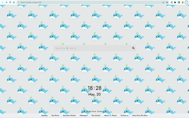 Whale New Tab Theme chrome extension