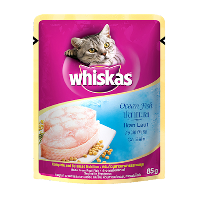 WHISKAS CAT FOOD WET OCEAN FISH 85GM