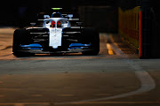 Robert Kubica of Poland driving the (88) Rokit Williams Racing FW42 Mercedes on track at Marina Bay Street Circuit on September 21, 2019 in Singapore.