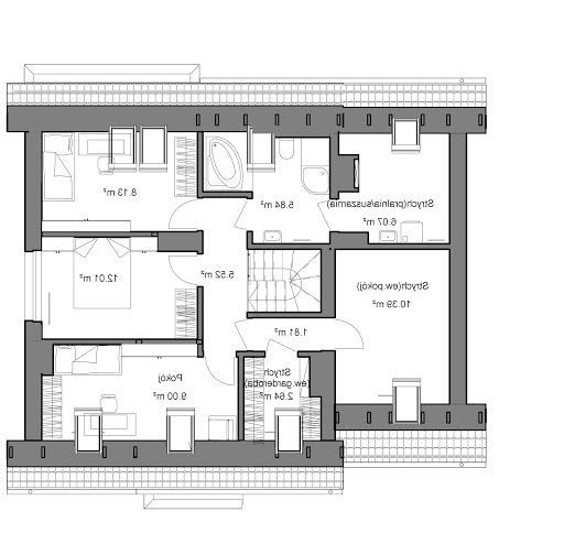 Domidea 52 w5 - Rzut poddasza