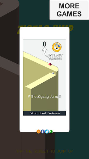 Screenshot Tap for Fun: Zigzag Jump