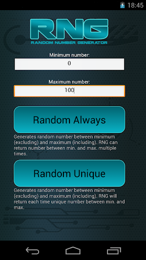 Random Number Generator