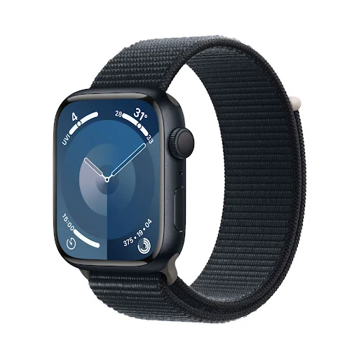 Đồng hồ Apple Watch Series 9 GPS 45mm Midnight (Vỏ Nhôm Dây Vải) (MR9C3SA/A)