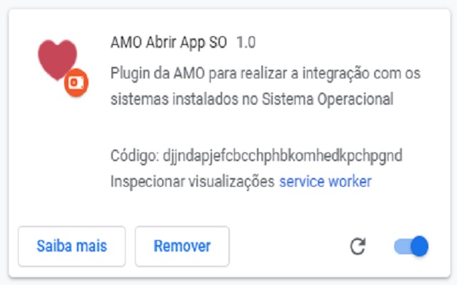 AMO Abrir App SO chrome extension