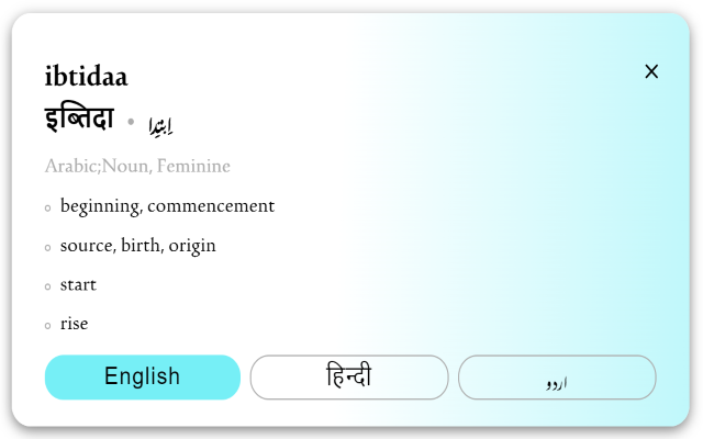 Rekhta Dictionary Extension Preview image 4