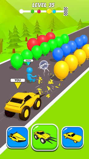 Screenshot Shape Switch Transform Race