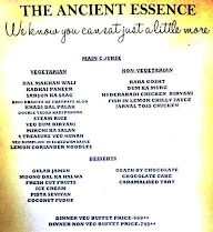 The Ancient Barbeque menu 1