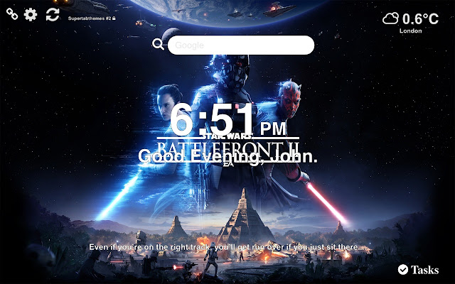 Star Wars Battlefront II Wallpaper Tab Theme