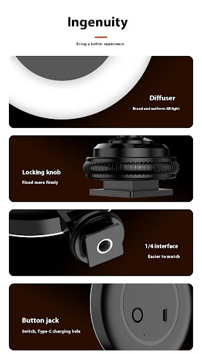 Title 5, Portable Mini Rechargeable Selfie LED Light for...