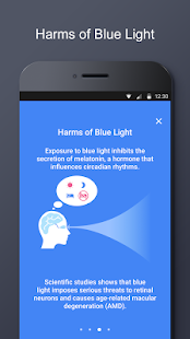 Blaulichtfilter - Nachtmodus Screenshot