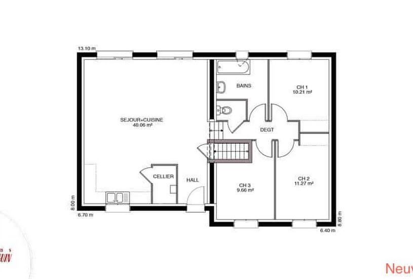  Vente Terrain + Maison - Terrain : 808m² - Maison : 88m² à Roulans (25640) 