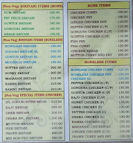 Sri Sai Andhra Mess menu 8