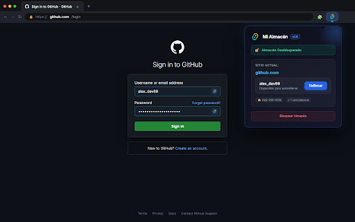 MPLock Extension screenshot 1