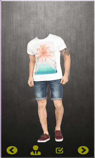 Men Tshirt Photo Suit