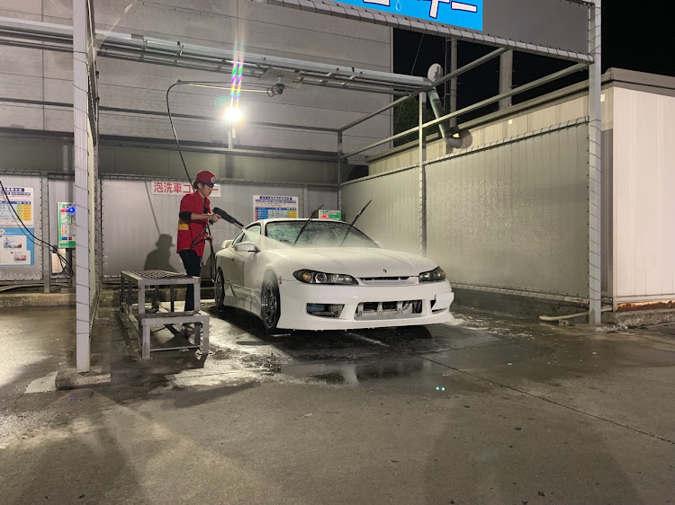シルビアのスイスポ・洗車・エビスサーキット・雨の日走ると真っ黒・シルビアに関するカスタム事例の投稿画像2枚目