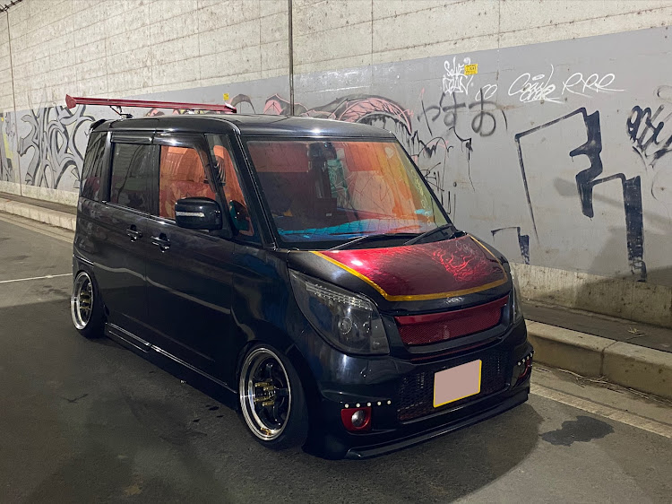 パレットのいつもイイネ&コメントありがとうございます🙇‍♂️・低い様で全然低く無い微妙な車高。😅・皆さん雨大丈夫でしたか？・プチオフ・all diy customに関するカスタム事例の投稿画像1枚目