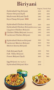 Biriyani Zone menu 2