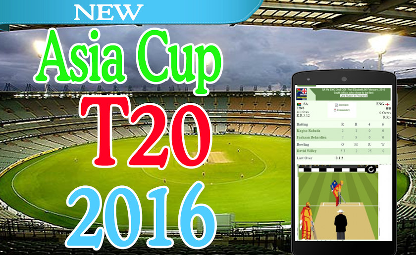 Asia Cup T20 live Cricket 2016 Screen 3