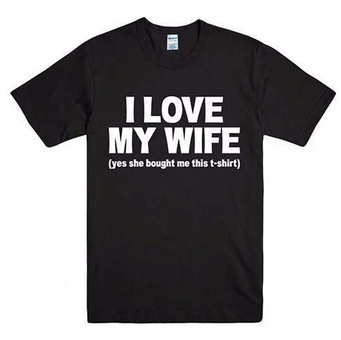 Title 2, "I Love My WIFE" majica za parove sa slovima, s...