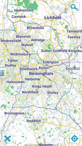 Map of Birmingham offline