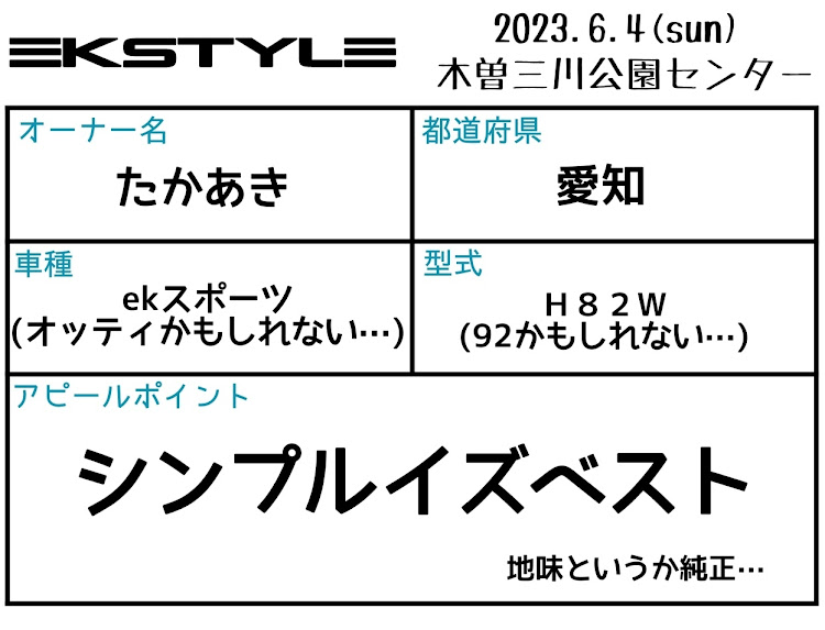 eKスポーツのekStyleで会いましょう・オッティ・GWの思い出・DIY・洗車に関するカスタム事例の投稿画像1枚目