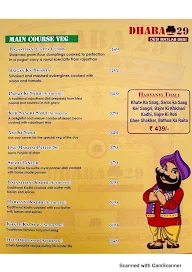 Dhaba 29 menu 6