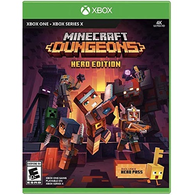 [Mã 99Elha Giảm 7% Đơn 300K] Đĩa Game Xbox Minecraft Dungeons Hero